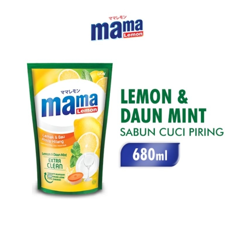 Mama Lemon, Lemon &amp; Daun Mint Pouch [780 ml]