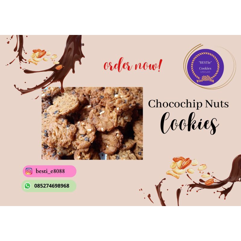 

chocochip nuts cookies