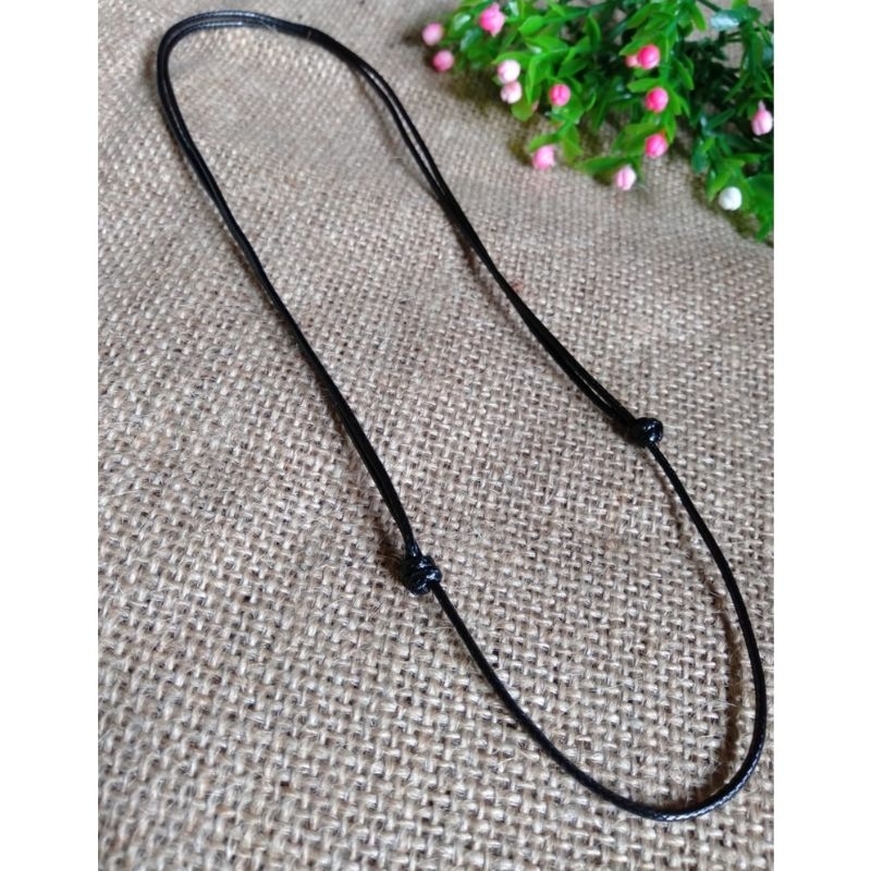 KALUNG TALI KOREA HITAM SEPASANG GELANG HITAM  KEREN || ANTI AIR KUAT TAHAN LAMA || TALI HITAM KILAT