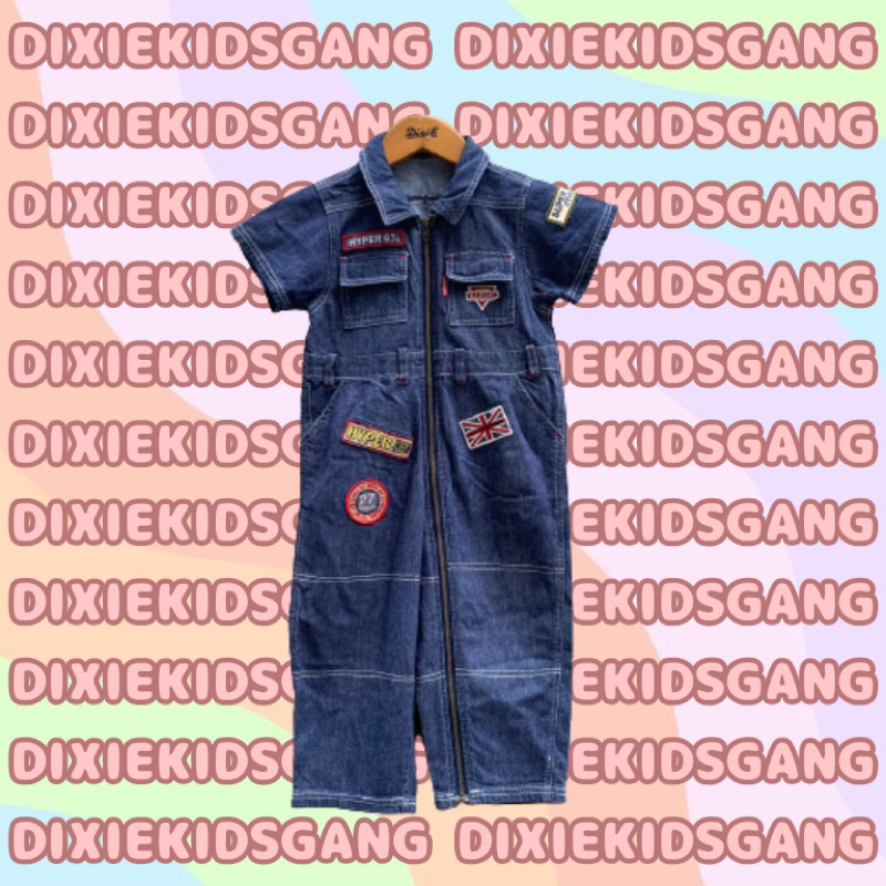 wearpack jumpsuit jeans denim anak