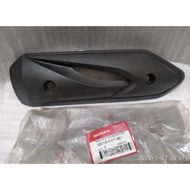PELINDUNG tameng cover tutup KNALPOT Honda Beat karbu 2008 - 2012 karburator Original KVY
