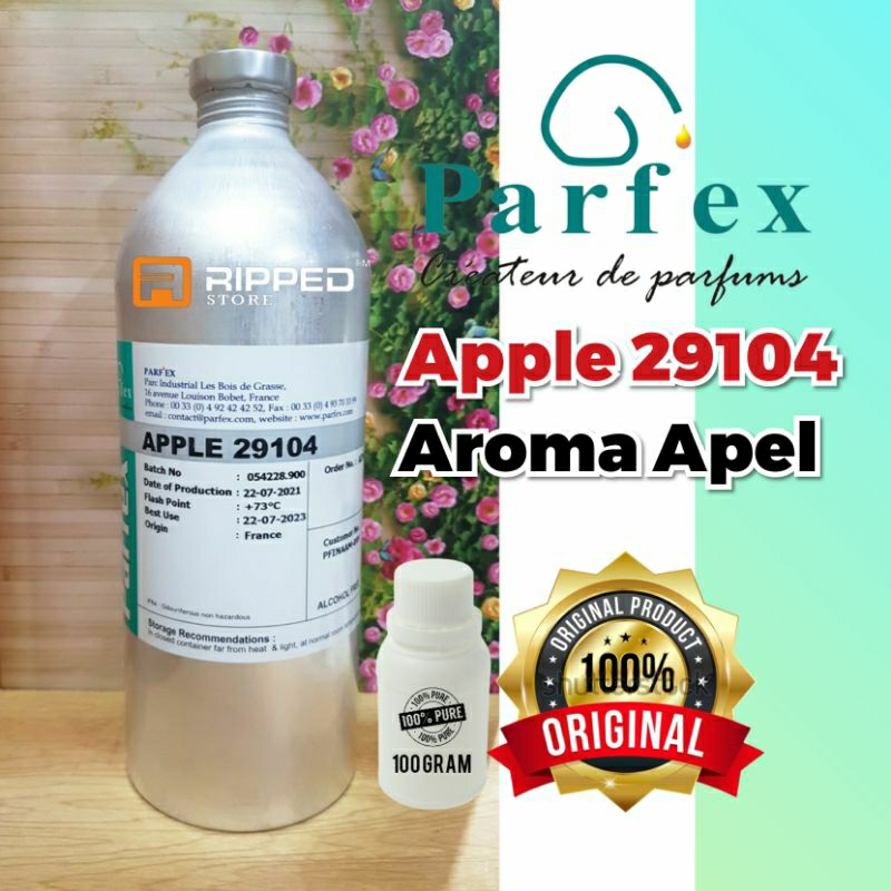 (100 ML) BIBIT PARFUM MURNI APPLE AROMA APEL BY PARFEX ORIGINAL