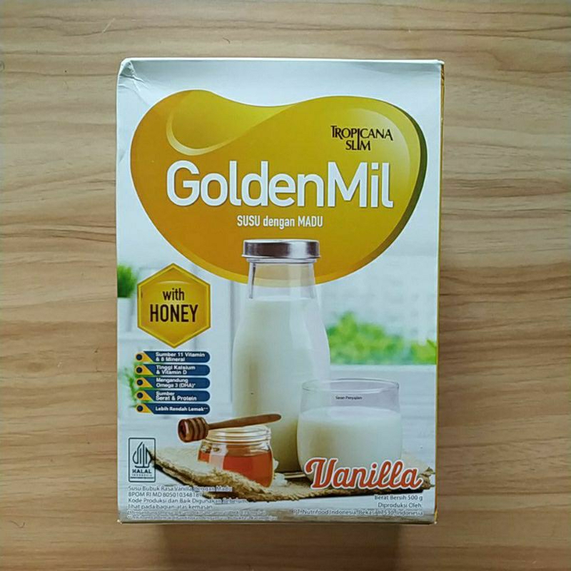 

Tropicana Slim GoldenMil Madu Vanilla 500gr