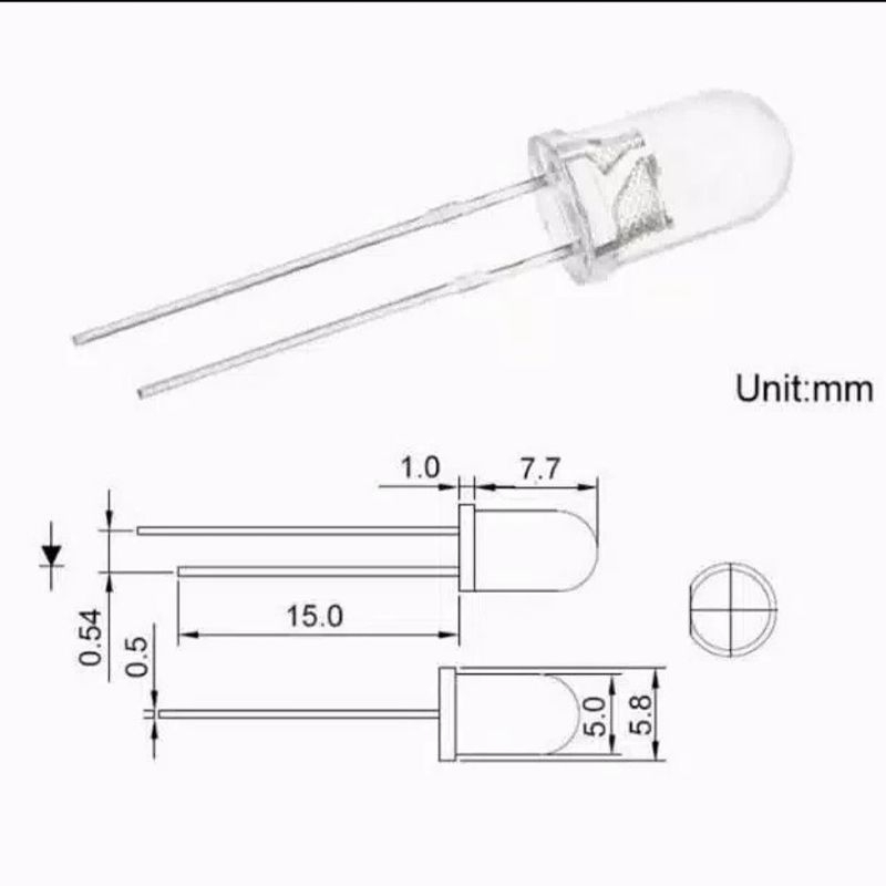 Lampu LED 5MM /Lampu Layang-layang/Lampu hias