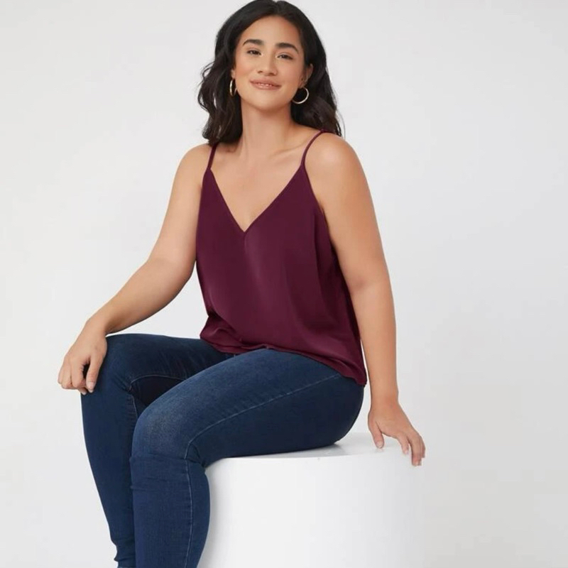 Basic Crinkle Tank Top (Petite Size to Plus Size) Anti Lecek | SKOUTWEAR