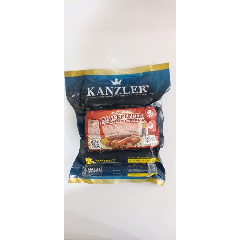 

sosis kanzler beef blackpepper frankfurter 300gr sosis sapi lada hitam