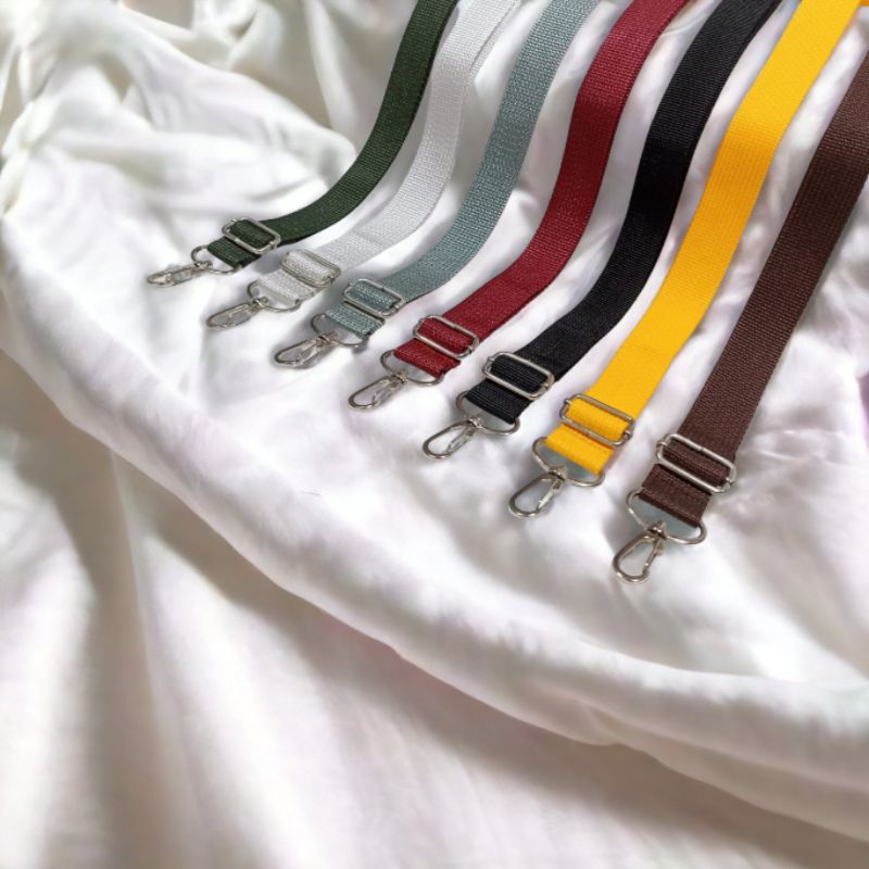 Tali Tas Slempang Pria/Wanita - tali hitam polos Strap Bag Tali Panjang - Tali Tas Selempang Nekel