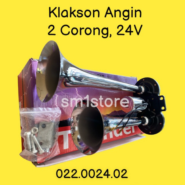 Klakson Angin 2 Corong 24V Thunder