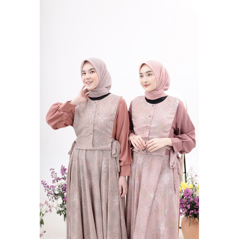 NEEVA PART 2  MAXI DRESS (Cek Caption)