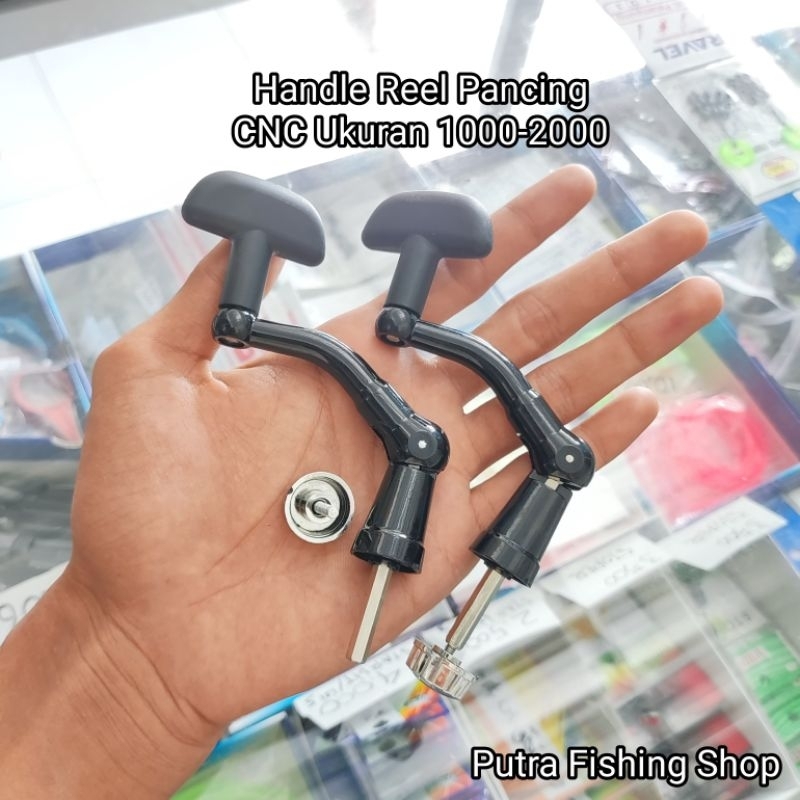 Handle Reel Pancing CNC 1000-2000 Non Power Handle - Engkol Putaran Gagang Reel Pancing - Handle Ree