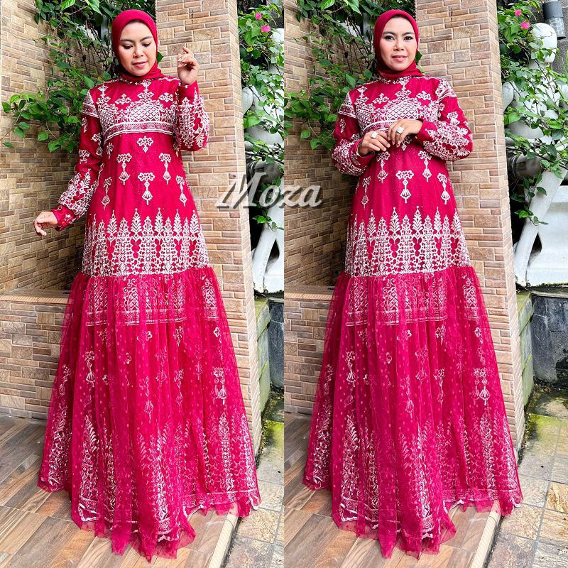 NEW PRODUK//MOZA DRESS//BAHAN TILLE BORDIR MUTIARA//SERAGAMAN KELUARGA//BAJU LEBARAN//BAJU PESTA LAMARAN//BAJU WISUDA//KEBAYA MODERN//By Mirajaya Kebaya//MDHBROTHER