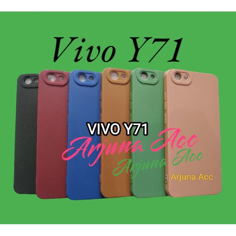 SoftCase PeroCamera VIVO Y71/ Y73/ Y75/ 1724 Case Macaron Full Color Terbaru pelindung hp