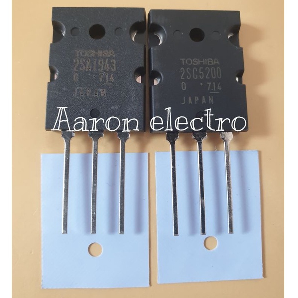 Transistor Toshiba SERI 7 SA1943 C5200  1943 5200 2SA1943 2SC5200 Original plus Mika karet