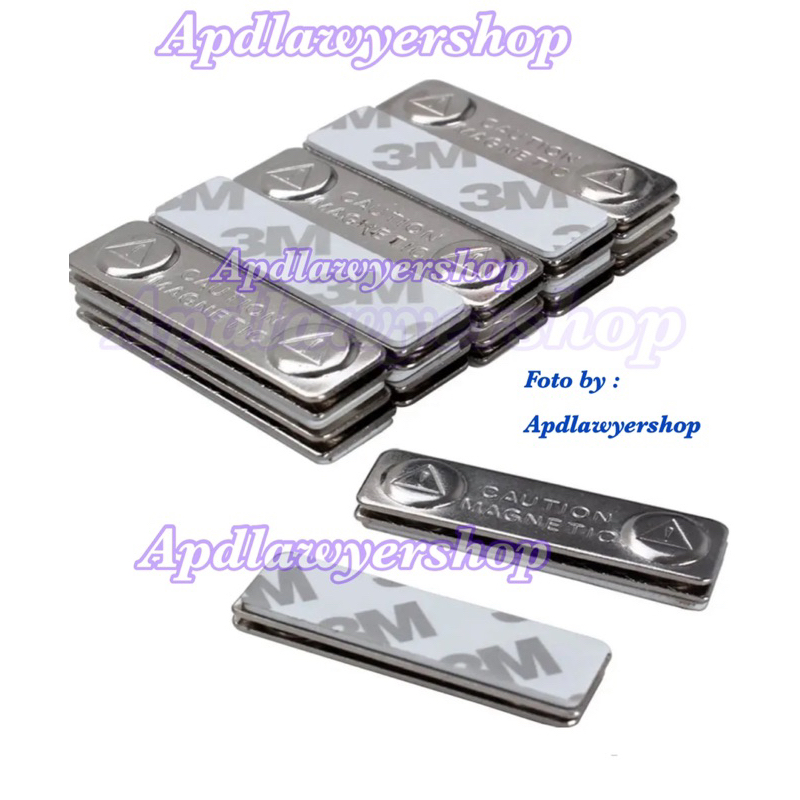 

Magnet name tag magnet papan nama dada 45mm x 13mm daya rekat kuat kwalitas bagus