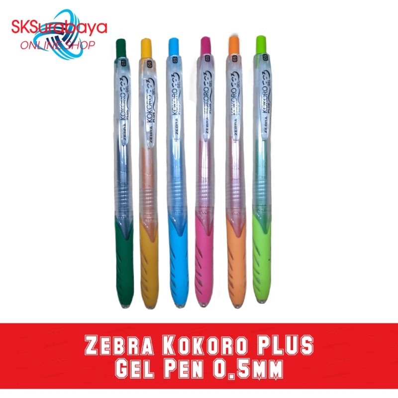 

Zebra Kokoro Plus gel pen 0.5mm made in japan