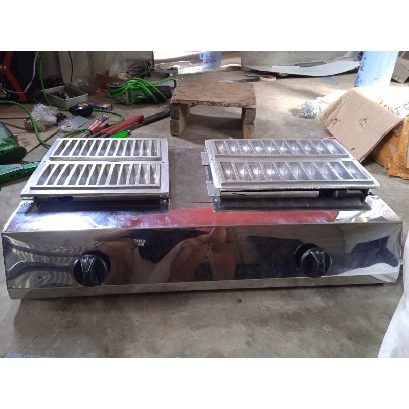 Kompor 2 tungku Pancong pukis dan pancong lumer