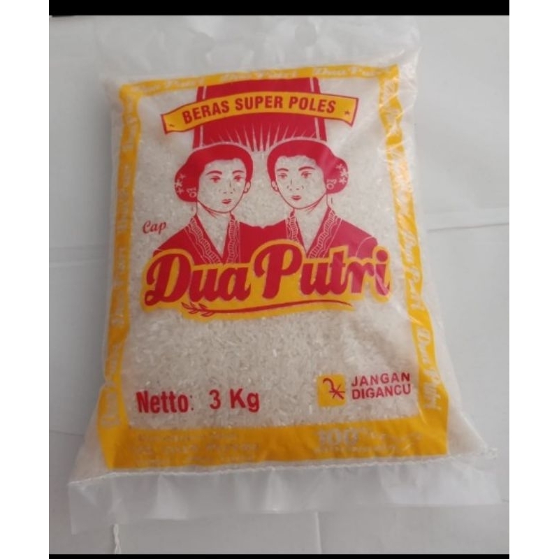

beras 2 putri Kemasan 3kg