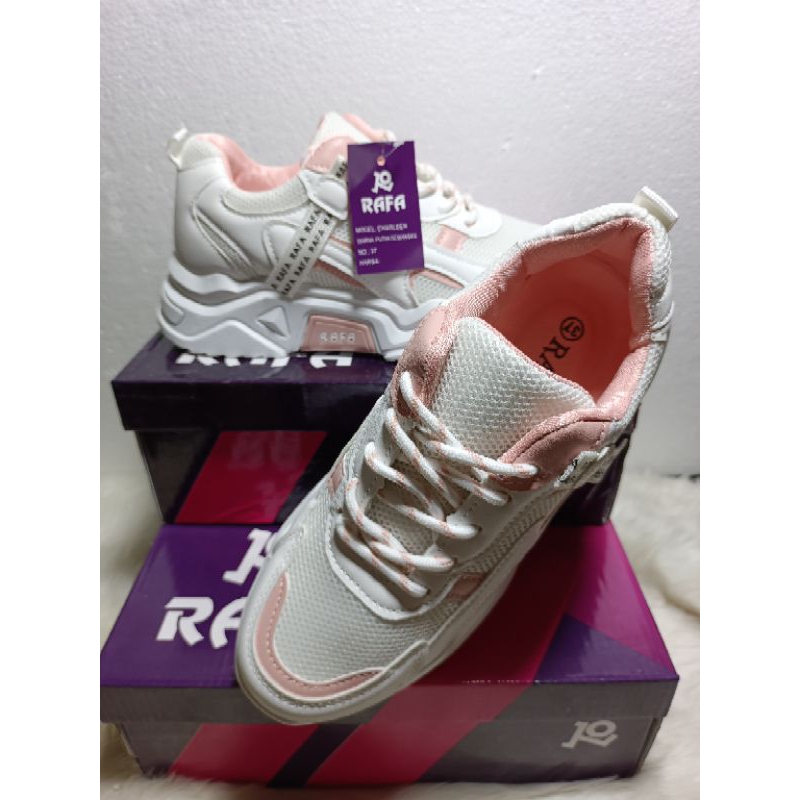 SEPATU RAFA TALI ,SEPATU SPORT IMPORT ,SEPATU CASUAL CEWEK MASA KINI SIZE 37-40