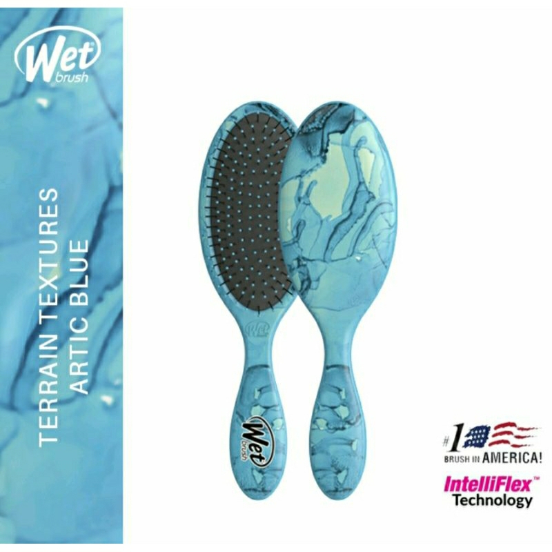 Original Wet Brush Terrain Textures Artic Blue | Gravel - Sisir Anti Kusut