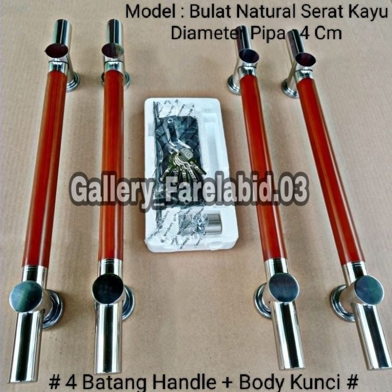 80 Cm Set Kunci Handle Pintu Rumah Stainless Steel Gagang 60 Cm Pegangan Pintu Kupu Tarung 45 Cm Tarikan Minimalis