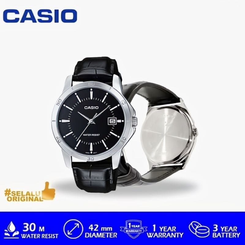 Jam Tangan Casio MTP V004L 1AUDF Original Casio Men Watch MTP V004L-1A
