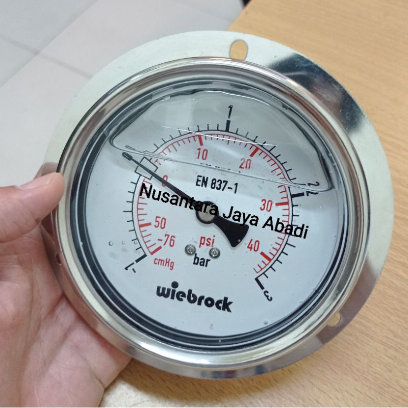 Pressure Vacuum Gauge Payung Stainless 4 " inchi -1 - 3 Bar Compound Gauge