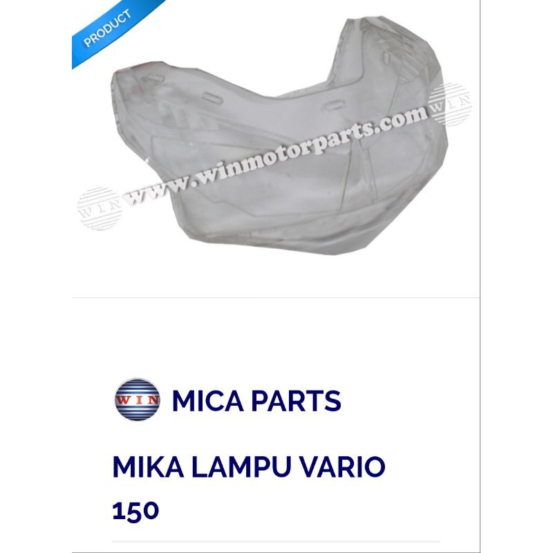 Mika Lampu Vario 150/Kaca Lampu Depan Vario 150 WIN