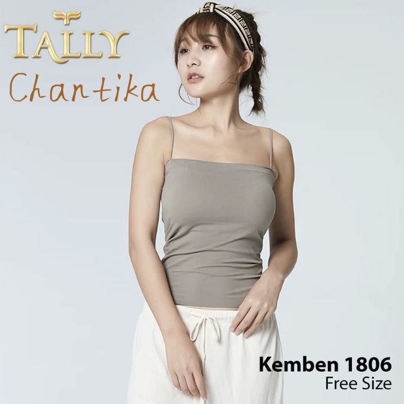 TALLY kemben Brallette Rajut 1806 Crop Tanktop Cup Tipis free fit L- XL