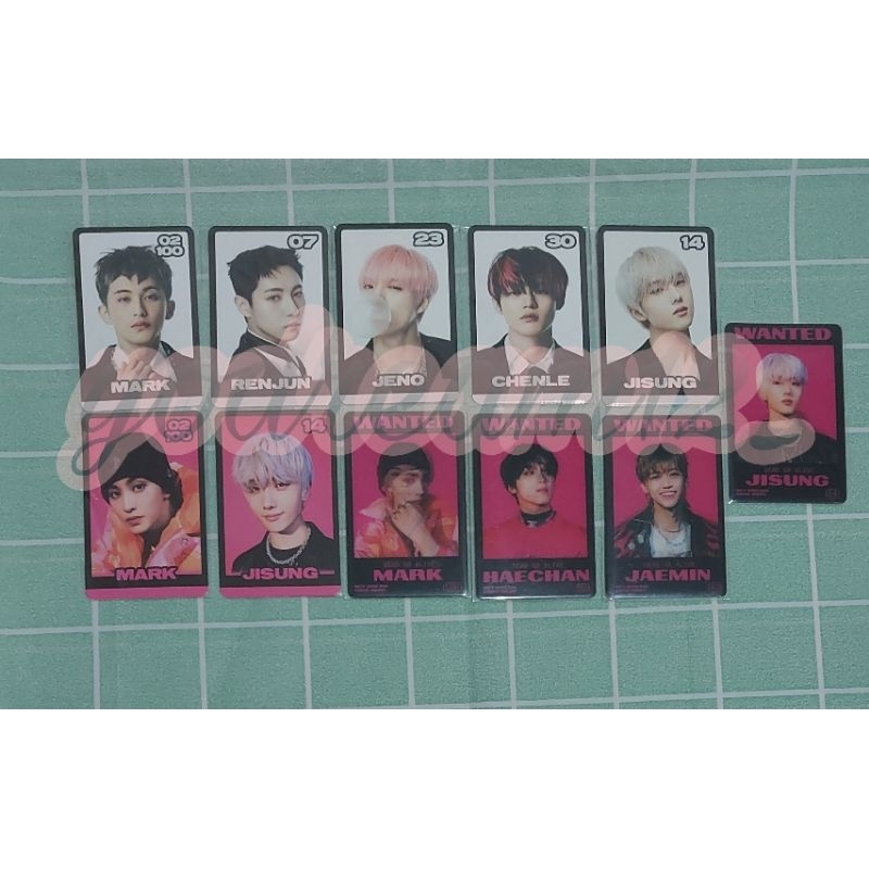 pc lenti haechan mark jeno jisung chenle konsep trading card b ver tc glimo glitch mode pink bnw