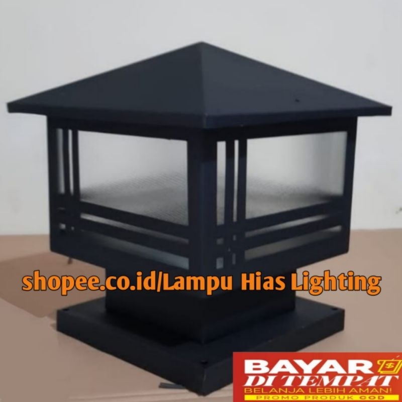 Lampu pilar pagar minimalis,"lampu pilar taman,"