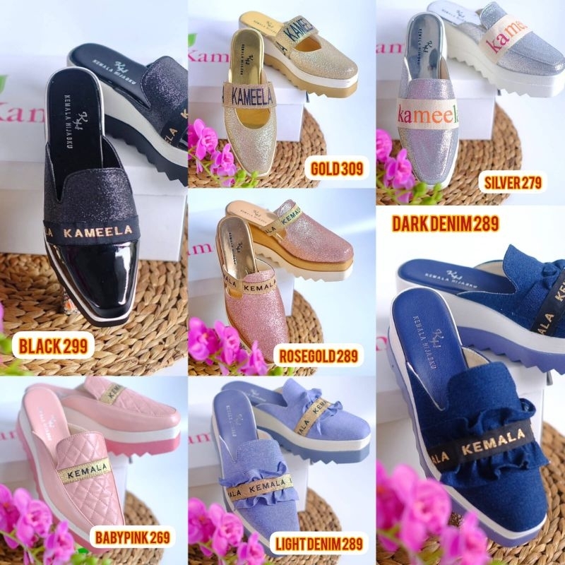 SLIPPERS CINDERELLA SERIES SEPATU WANITA BY KAMEELA KEMALA HIJAB