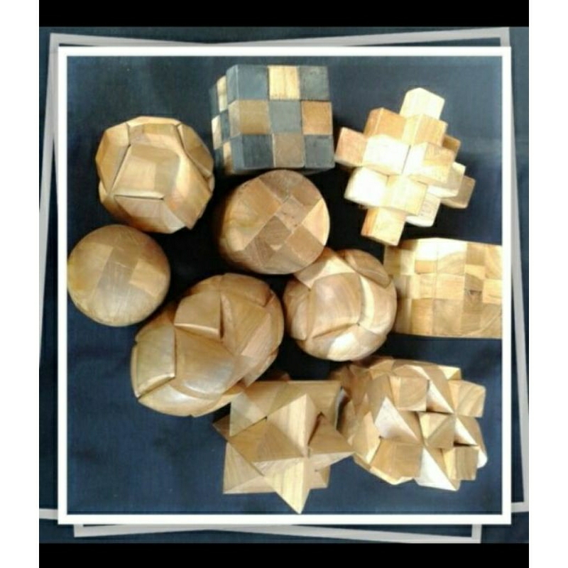 Rubik Kayu / Wooden Puzzle / Mainan Tradisional Edukasi Puzzle Kayu