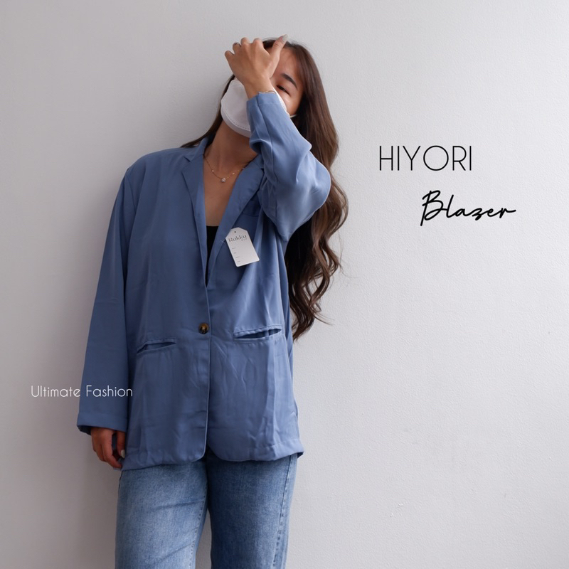 Hiyori Blazer Wanita Korean Style – Outer – Atasan Polyester Premium Korea Kekinian Rakku 231