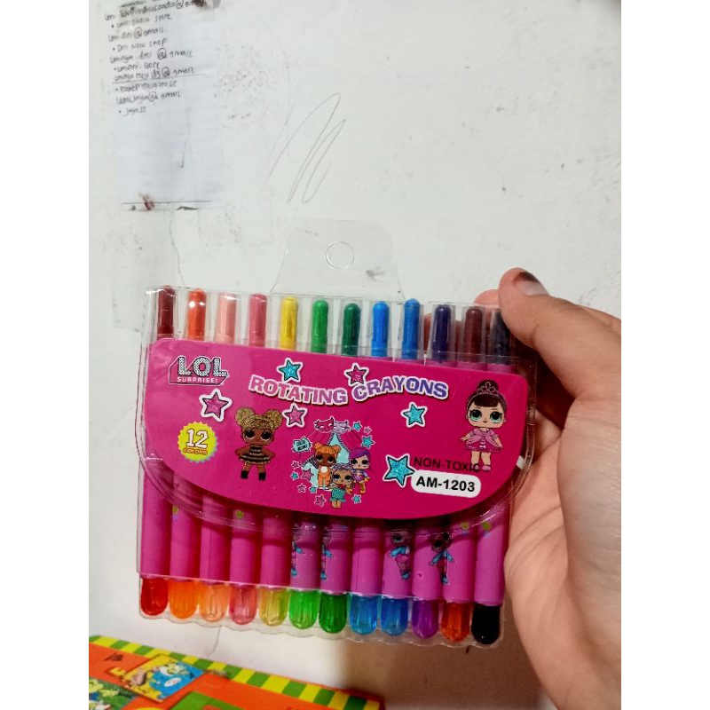 

promo Crayon puter isi 12warna