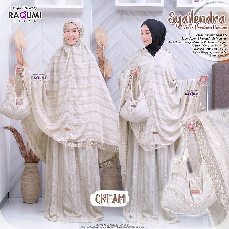 Syailendra Viscose Premium Mukena ori Raqumi Hijab