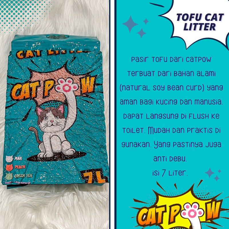 Catpow Tofu Cat Litter Pasir Kucing Soya Gumpal