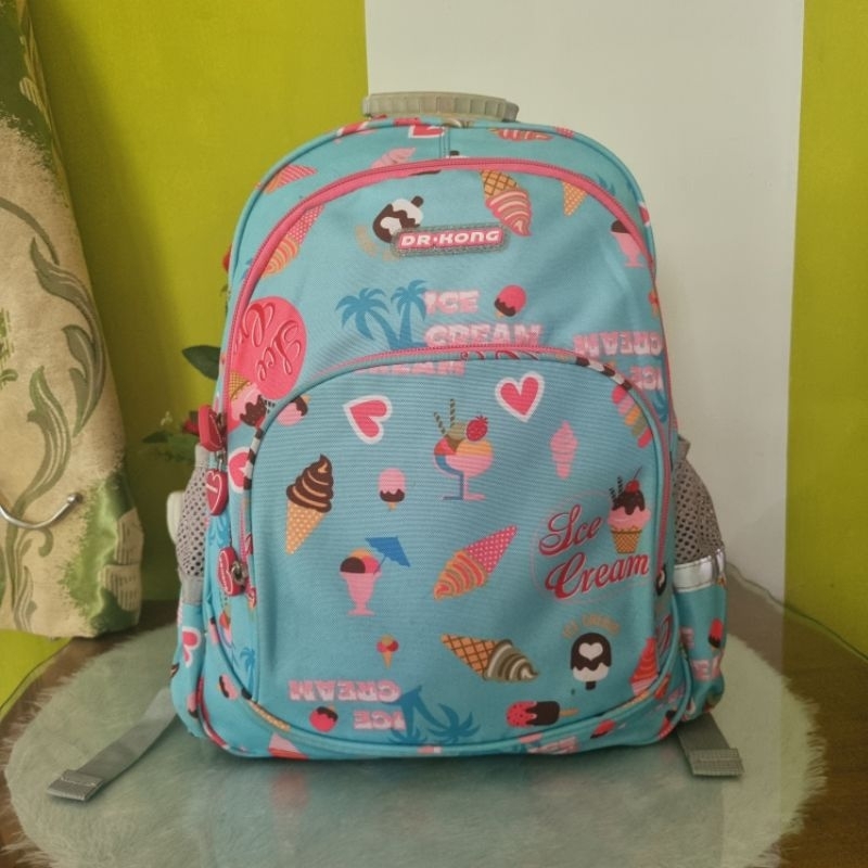 tas ransel anak sekolah ice cream bagpack by dr kong preloved
