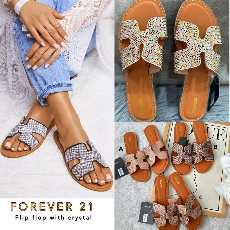 F21 flat sandals