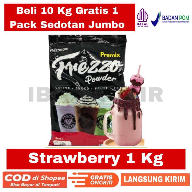 

Frezzo Bubuk Minuman Strawberry 1 Kg Powder Drink