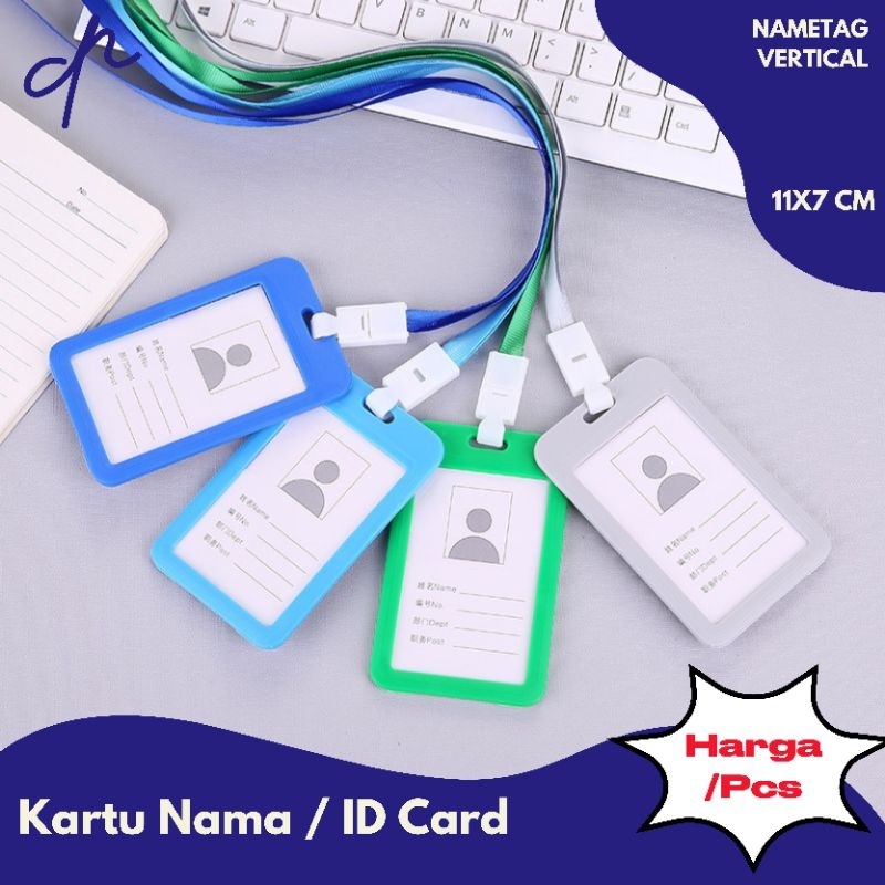 

[D.N] KARTU NAMA / ID CARD / NAMETAG VERTICAL