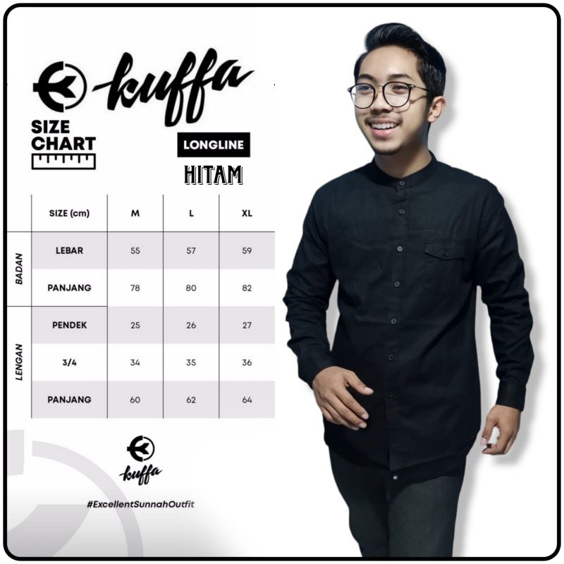 KEMEJA KOKO MUSLIM PRIA IMPORT . KOKO MUSLIM PRIA KUFFA TANGAN PANJANG