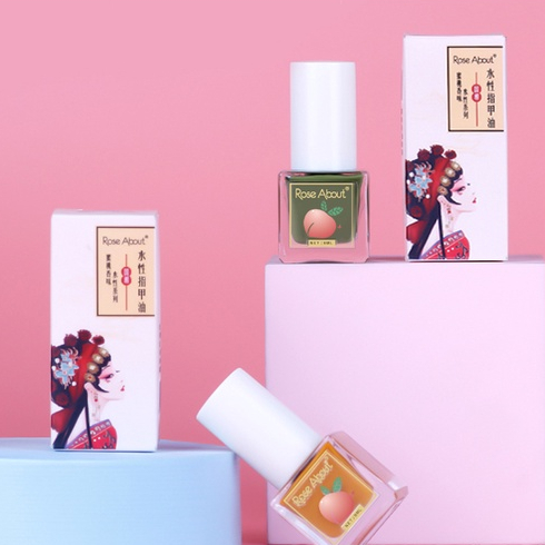 Pretty [8ML] Kutek Peel Off Kutek Halal/ Mudah Di Bersihkan Saat Mau Sholat Dengan cara Di Kupas/Ada Varian Rasa Buah 46wARNA