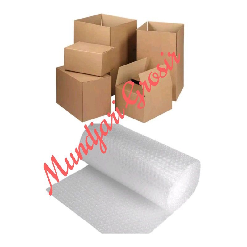 

Bubble Wrap/Kardus tambahan Packing Mundjari Grosir Cilacap Kawunganten