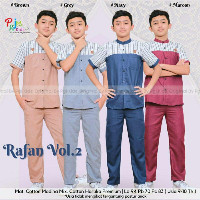 RAFAN VOL 2 KIDS SETELAN ANAK LAKI-LAKI ORI PGJ KIDS
