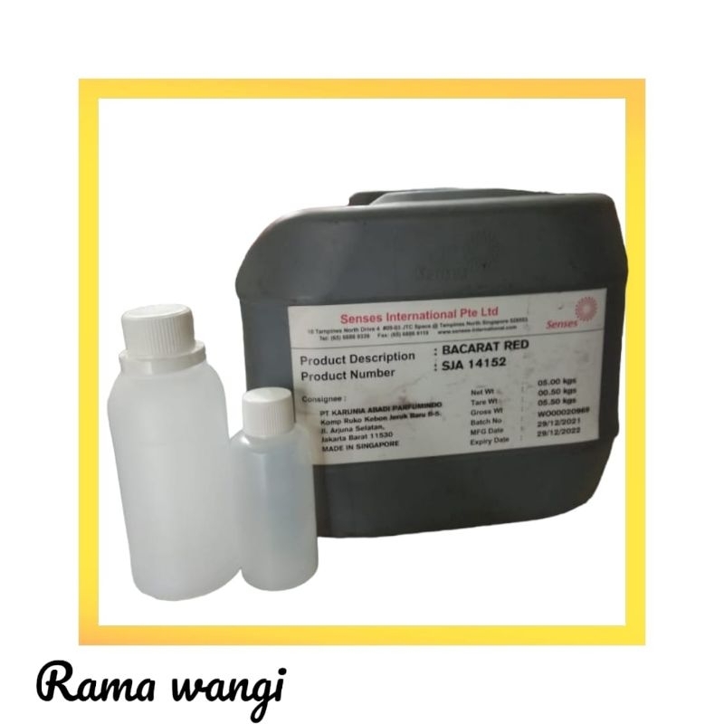 Bibit parfum import SENSES inspirasi BACARAT OUD