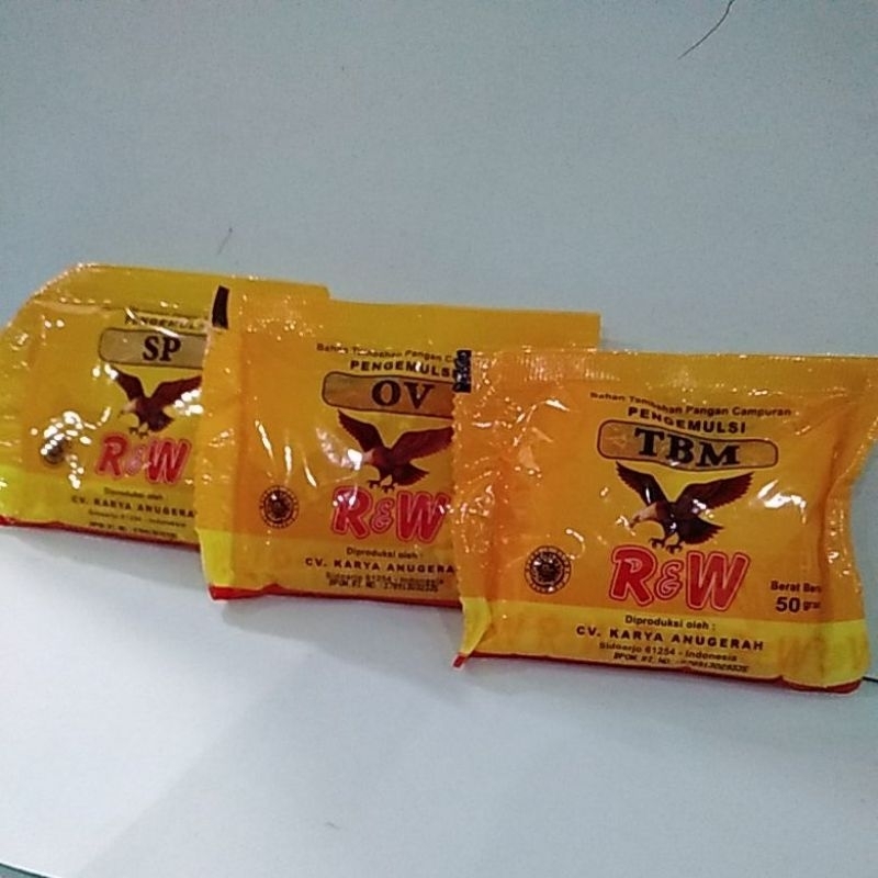 

R&W SP-OVALET-TBM PENGEMBANG KUE/ROTI 50 GR SACHET