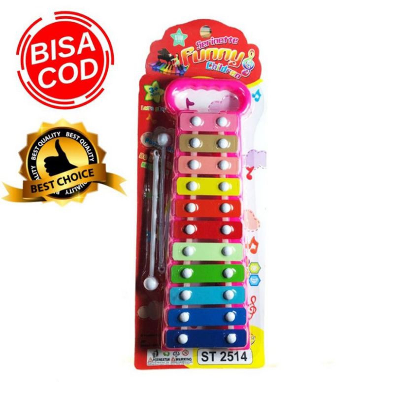 Mainan edukasi xylophone st 2514 / alat musik gamblang