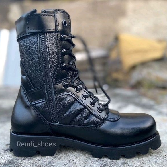 sepatu pdl kulit asli sepatu pdl TNI POLRI terbaru original caanggo