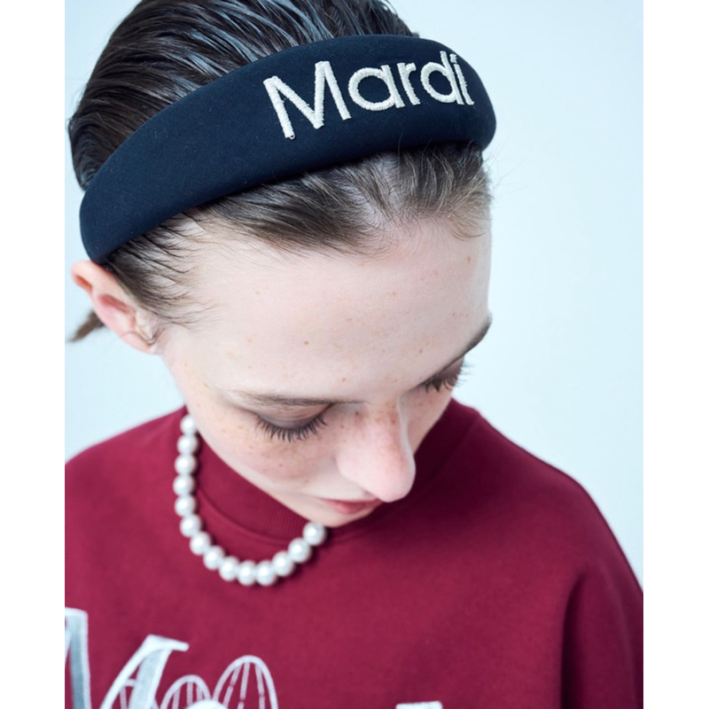 MARDI MERCREDI - Hair Band Logo Metallic Needlework