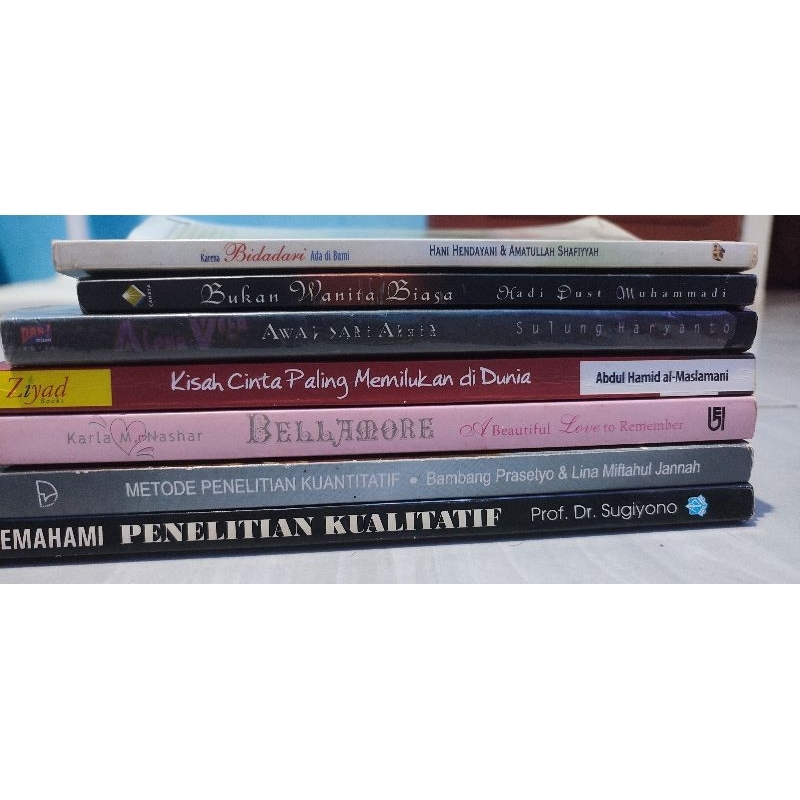 Obral buku murah preloved buku - novel